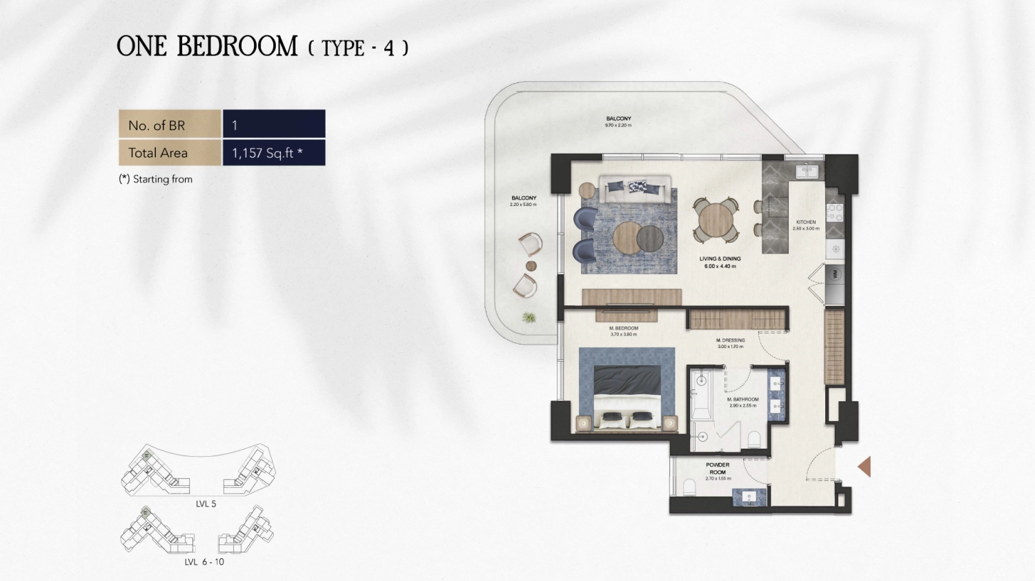 1 BR - Type A